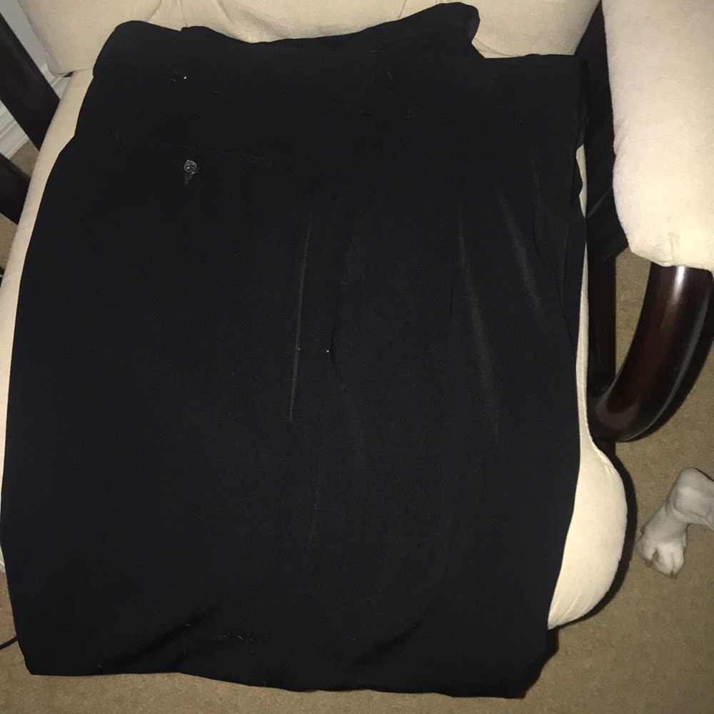 Men’s Wide Leg Dress Slacks Black